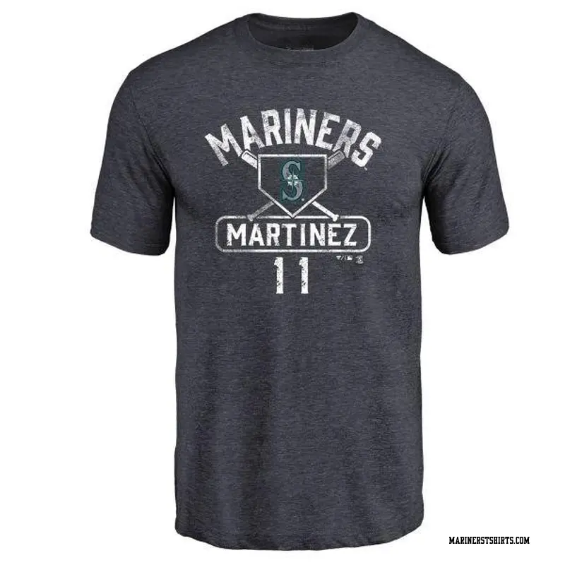 Women's Edgar Martinez Seattle Mariners Backer Slim Fit T-Shirt - Ash