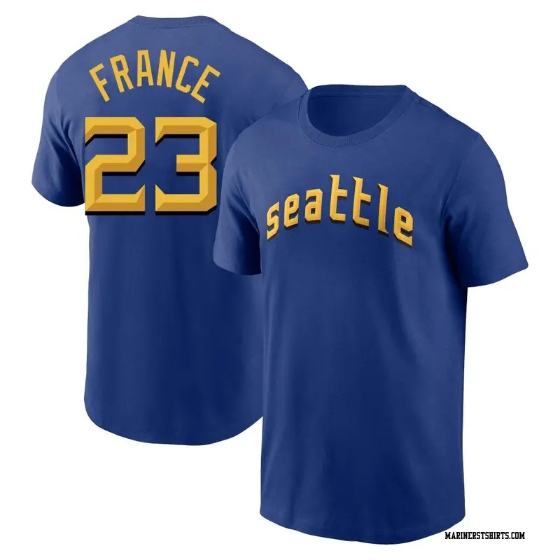 Men's Ty France Seattle Mariners Backer T-Shirt - Ash